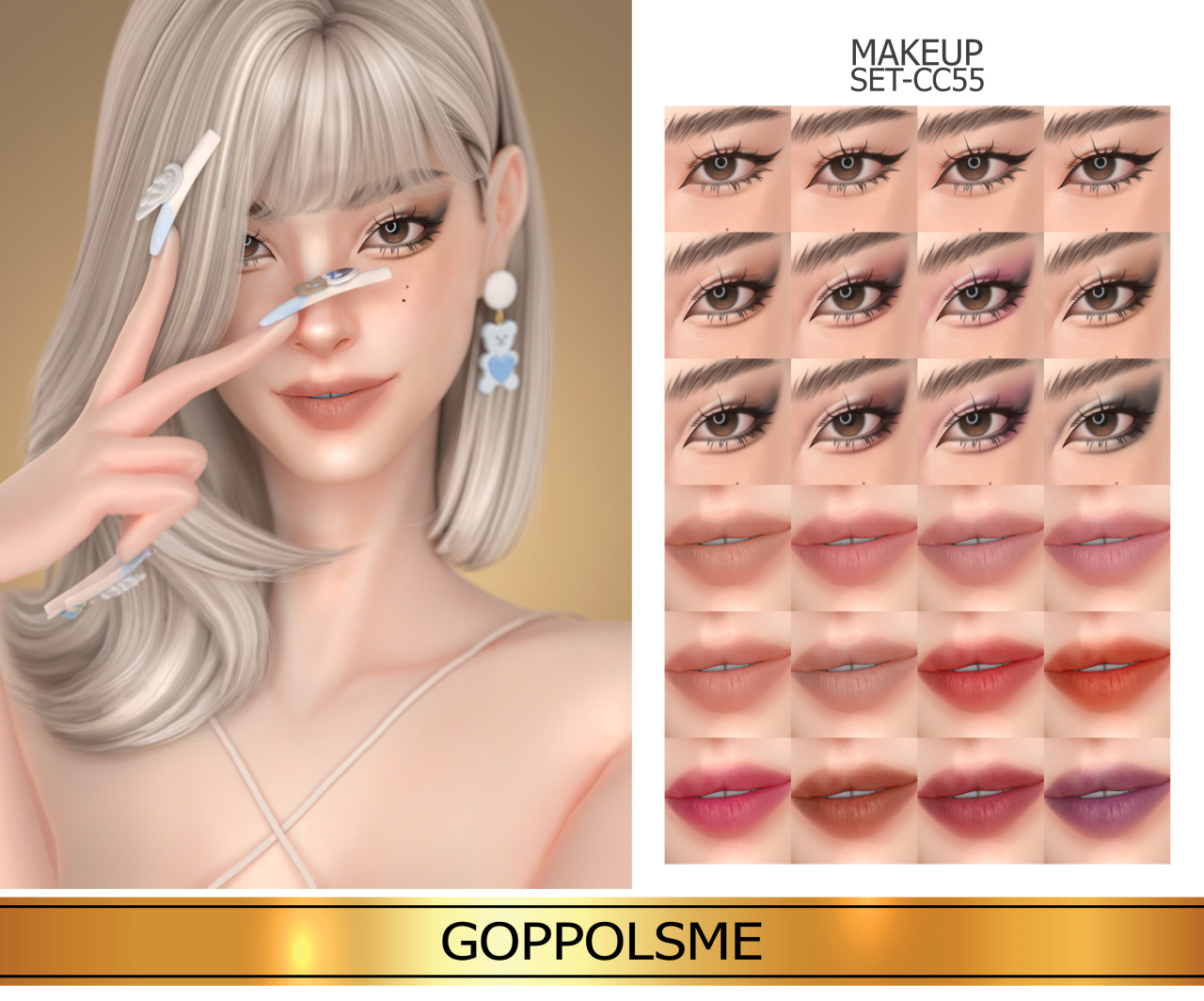 Goppols Me Gpme Gold Makeup Set Cc55 Download At Goppolsme