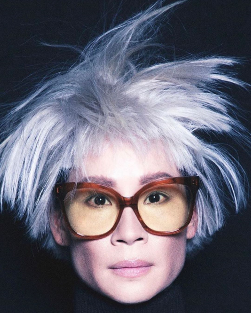 shesnake:Lucy Liu as David Bowie, Madonna, Prince, Boy George, Debbie Harry, Andy Warhol and herself