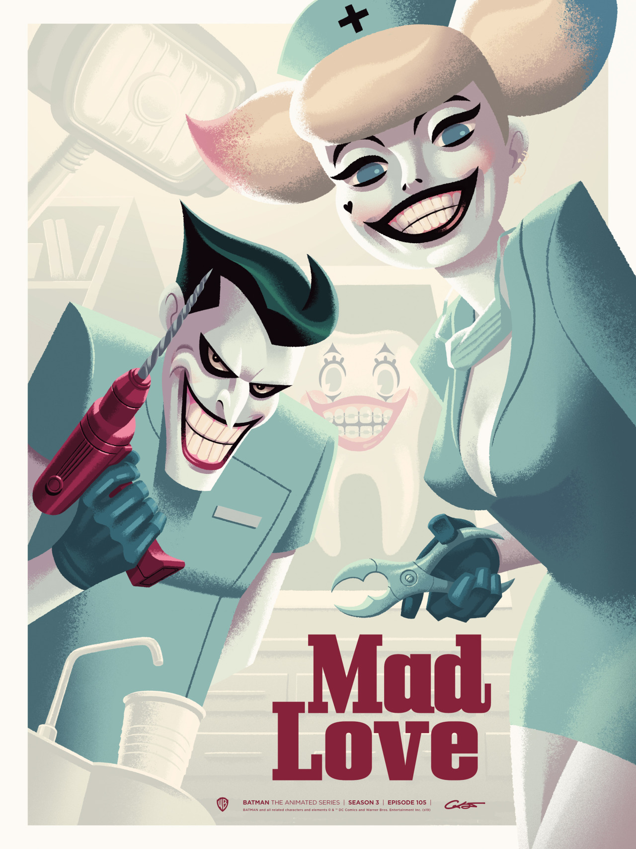 GEORGE CALTSOUDAS — My poster for Episode 105 of Batman The Animated...