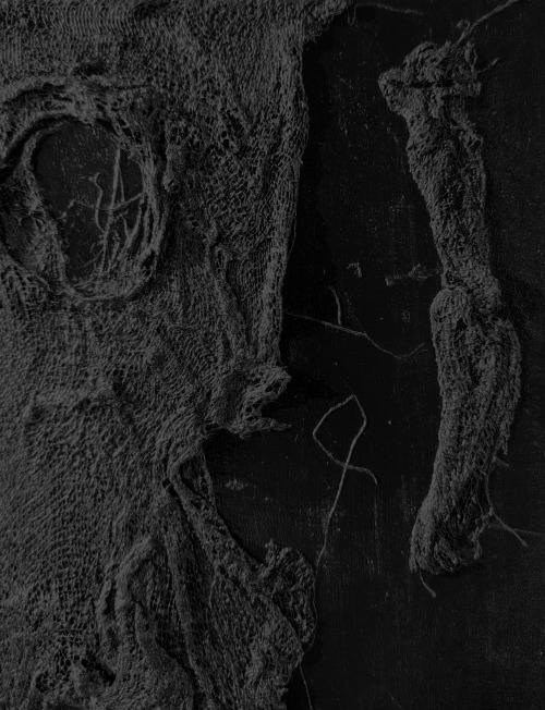 [black gesso, bandages, gloss varnish on binding cardboard. 30x40 cm](2020)tumblr / instagram / stor