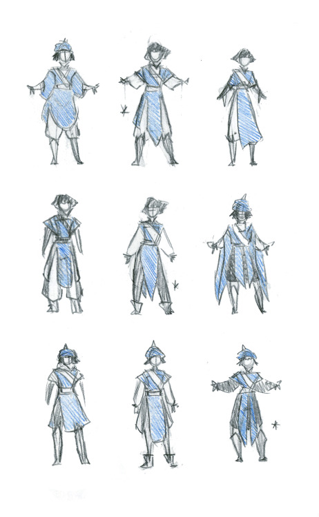 izzi-illustrates: Some varients on the Abhorsen’s costume for Garth Nix’s Sabriel, and t