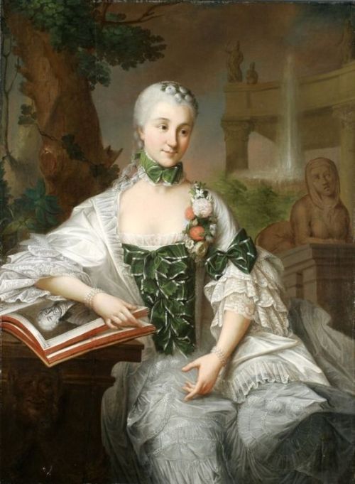 Portrait de Izabela Branicka, soeur du roi Stanisław Augustus, 1757, Marcello Bacciarelli