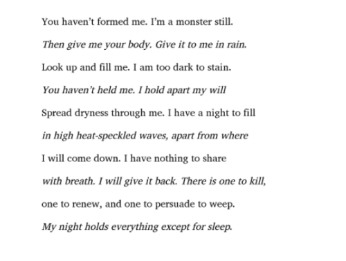 “Earth Godess and Sky God,”by Annie Finch