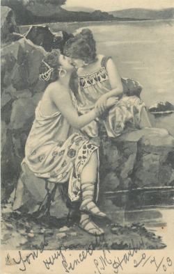 lilit69:    two women kissing 1st printing 1903  