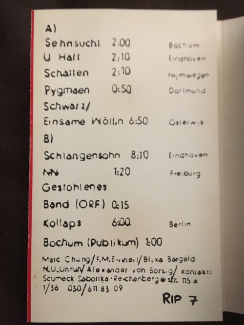 vinyl-and-cassettes:Einstürzende Neubauten ‎– Live-Aufnahmen 7/81 Bis 2/82.Rip Off, 1982.