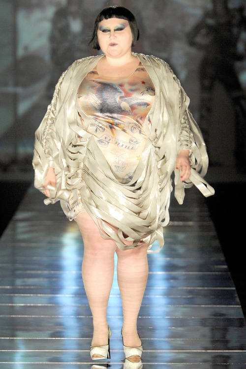 maidsofbondstreet:  Beth Ditto at Jean Paul Gaultier, spring 2011