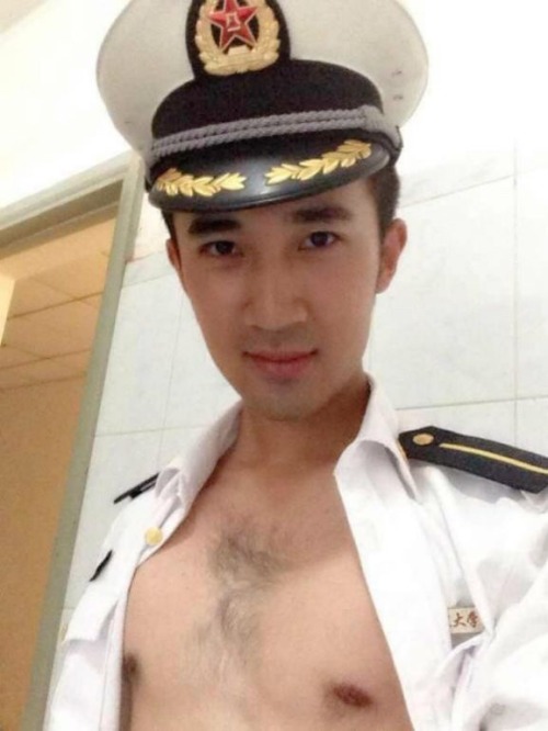 hornychineseboys: With marine like this, what else can we do if we do not offer our Chinese men cunt