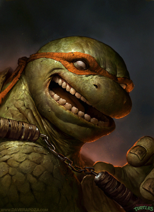 deviantart:  Michael Bay enlisted DaveRapozaArt to help beef up the well-known half-shelled heroes.  What do you think of tmntmovie‘s take on the iconic franchise?