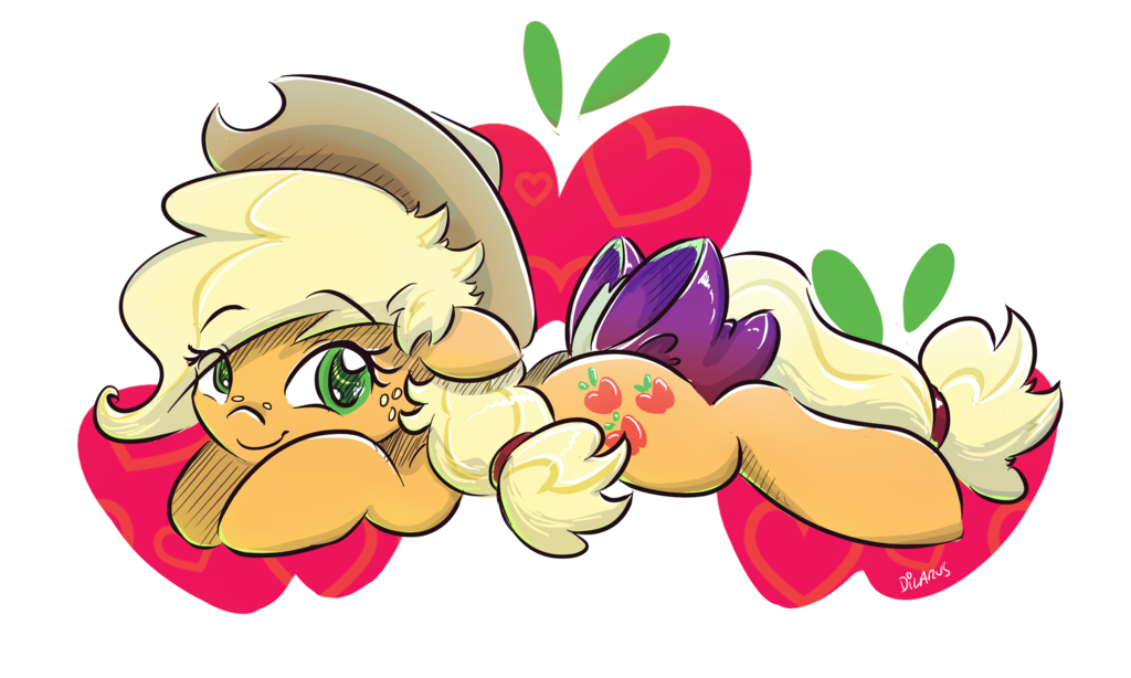 asksexpositivefluttershy:mylittleponyoficialg4:Applejack element of adorable by Dilarus