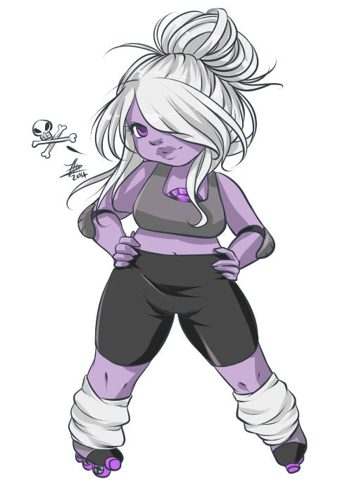 chiichanny:  i think Amethyst would be an awesome roller-blader  yes yes yes! <3 <3 <3 <3