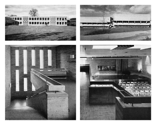 &lsquo;Oberstufenschulhaus Schönau&rsquo;, school and gym buildingSt. Gallen, Switzerland; 1956-60Er