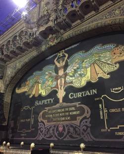 ditavonteese:  Love this original antique  “Safety Curtain” that goes down every night after the show at The Forum Theatre here in Melbourne. Tonight is our final show here, doors at 7, showtime at 8. See you there! #showbiz #stripstriphooray #burlesque