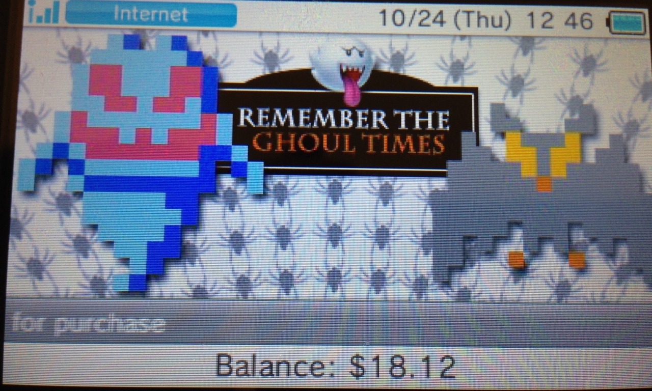 tinycartridge:  eShop’s spoopy Halloween makeover ⊟ I just logged onto the eShop