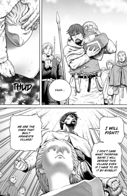Einar Literally Carrying Arnheid’s Symbol And Saying He Will Fight Which Is Completely Going Against