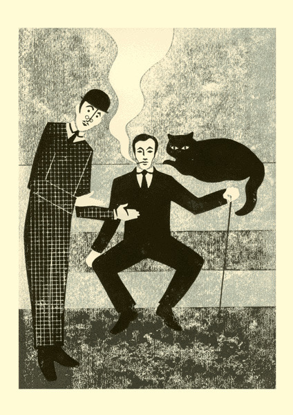 bizarrobrain:Iker Spozio’s art for Mikhail Bulgakov’s The Master and Margarita