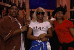 fuckyeslilkim:     Missy Elliott, Lil’ Kim &amp; Left Eye, VMA Rehearsals, ~ 1997. 