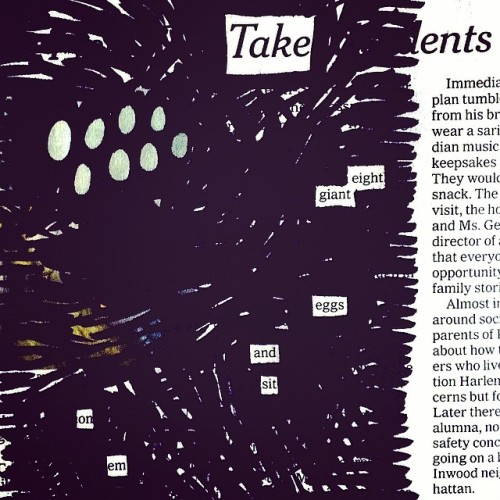 newspaperblackout: Newspaper blackouts by Austin Kleon