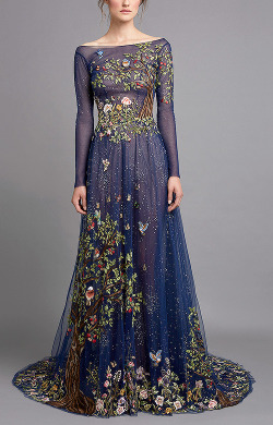 evermore-fashion:  Hamda Al Fahim “Midnight Blue Fantasy” Spring 2015 Haute Couture Collection