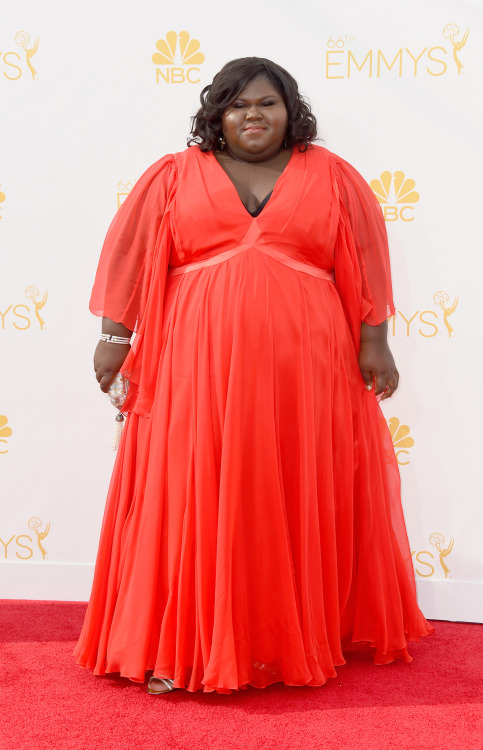 steppauseturnpausepivotstepstep:nerd-utopia:Gabourey Sidibe attends the 66th Annual Primetime Emmy A