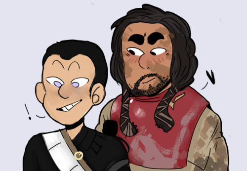 chirrutz:when chirrut talks abt the force he probably gets really excited and baze probably thinks i