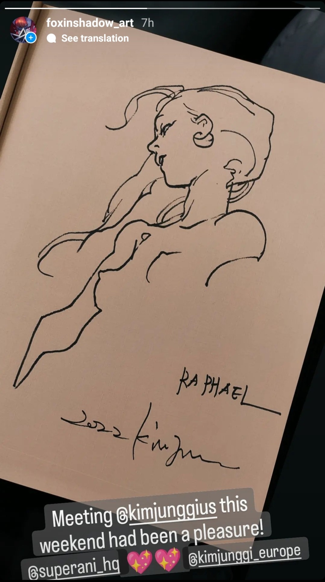 Very tired after an eventful weekend but it was all worth the trouble of making the trip to see @KimJungGiUS perform live with his mesmerizing skills; I’ve had the rare pleasure of getting one of his art books they signed for me right there at the