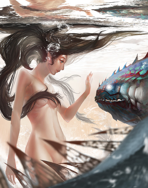 animesuplex:  Illustrations by 鴉参（あーさん） » Featured on ANIMESUPLEX ʕ´•ᴥ•`ʔ  the