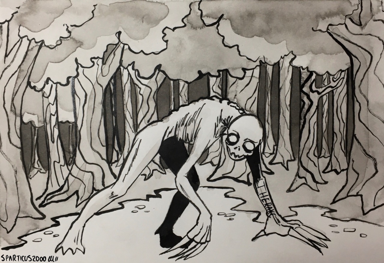 Sparticus2000 art — Day 20- the rake A spooky mans. I've also seen