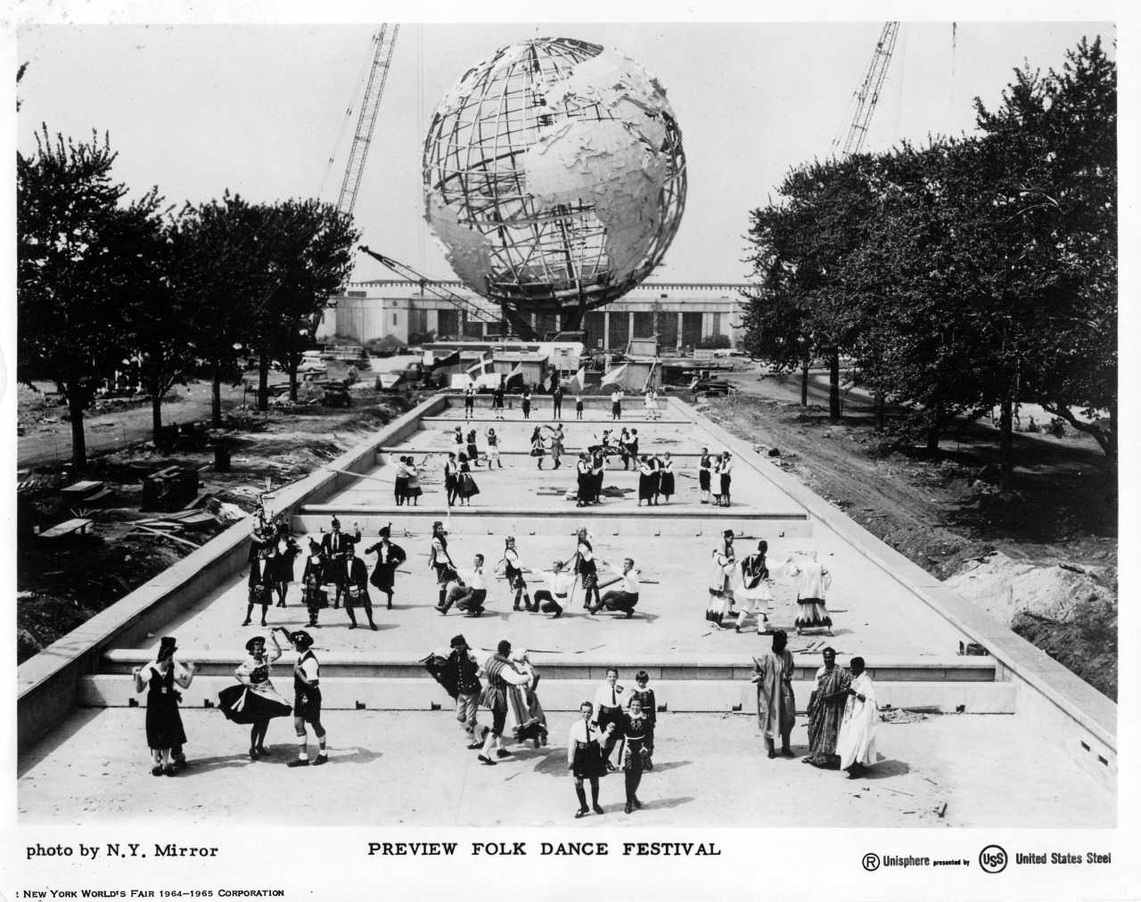 Constructing the Fair Performers rehearse for...
