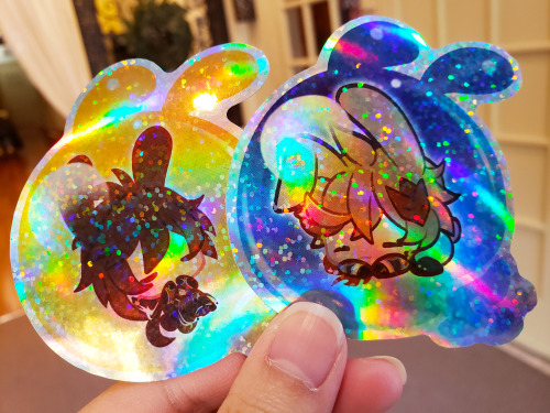 NEW MERCH!!Genshin Impact merchandise in my shop! Sleepy Seelie Bunny LED Keychains and Hologram Sti