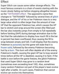 moonlandingwasfaked:  prokopetz:  sexhaver:  1st gen pokemon games are the only video games produced so far with better glitches than Bethesda  Early-generation Pokémon glitches seriously read like something out of the Cthulhu Mythos.  missingno is my