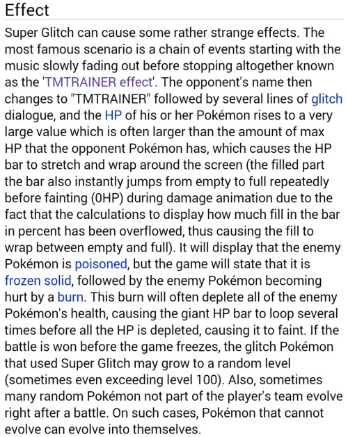 sexhaver: 1st gen pokemon games are the only video games produced so far with better glitches than B