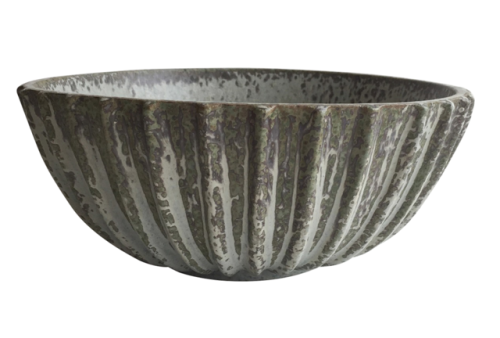Ribbed for your pleasure - 1940s ceramics by Arne Bang (1901-1983)Enameled stoneware  via: Wright Au