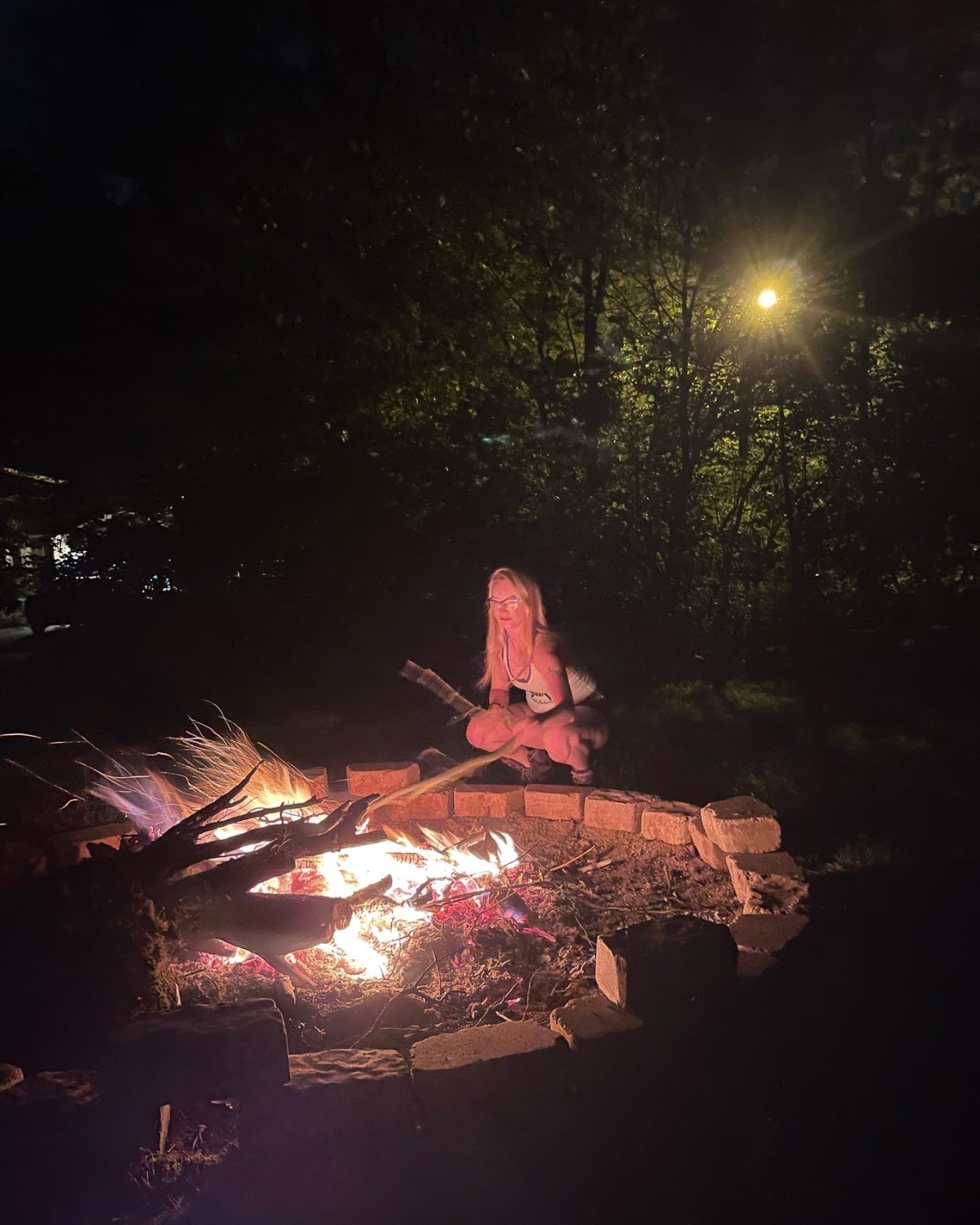 Porn Was a nice night for a fire last night and photos