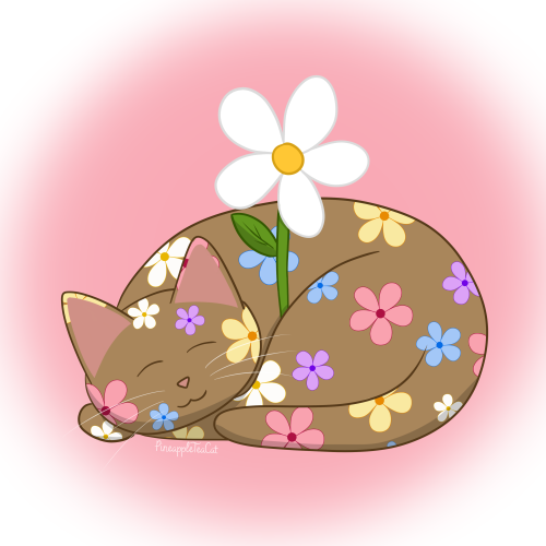 Catober Day 24: Floral Cat Patreon | Ko-fi