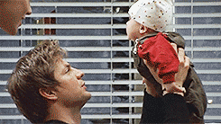 lindsaypetersons:  brian &amp; baby gus 