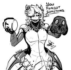 Dynamicattack: So @Keijimatsu​ Drew Curly As Roadhog But Initially Forgot The Fucking