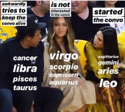 lebritanyarmor:  foreveryourfreak:  that-scorpio:  Scorpio is DEFINITELY me…. I really don’t be caring 😂  😂😂 Us Pisces just try not to be rude that’s all‼️  as a sag , i’ve never started a conversation in my life . so who lying ?