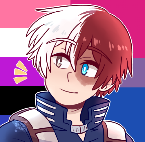 shima-draws:Todoroki pride icons!! ✨ I believe these are all the requests I received for him, but if