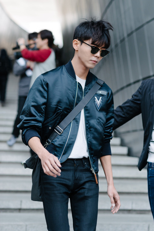 koreanmodel:  Streetstyle: Joo Woo Jae at Fall 2015 Seoul Fashion Week shot by Alex Finch     