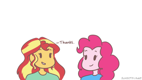 deeslittlesoftie: sunsetslight:  She’s so supportive   Pinkamena Iloveyounomatterwhat Pie 