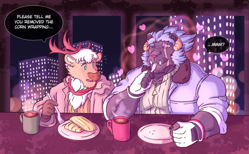 Krampus found a small restaurant hidden in Tokyo that serves Tamales and wanted Yule to have a taste