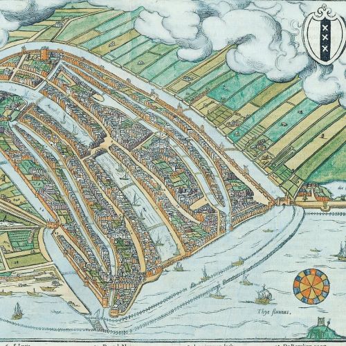 A partial view of a map of Amsterdam from around 1567. ift.tt/2bexuXM