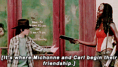 daily-walkers:  Then and Now: Danai Gurira on Michonne. 