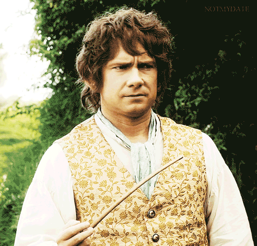 The Hobbit — notmydate: Bilbo is confused.