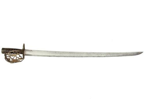 French saber with lion/seadragon hilt, circa 1789-1796.from Helios Auctions