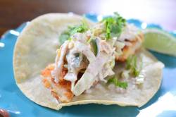 fattributes:  Crispy Fish Tacos with Spicy Slaw 