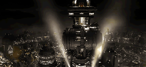 razziecat: allsortsoflicorice: skuld: MIDGAR A city lit by mako  It’s beautiful.