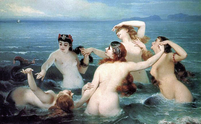 aardwolfpack:  “Mermaids Frolicking in the Sea” a.k.a. “The Dance of the Sea”