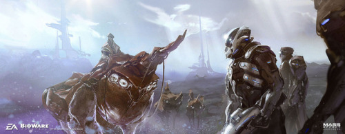 benlo0:  Concept art done for Mass Effect Andromeda - Early alien exploration sketches
