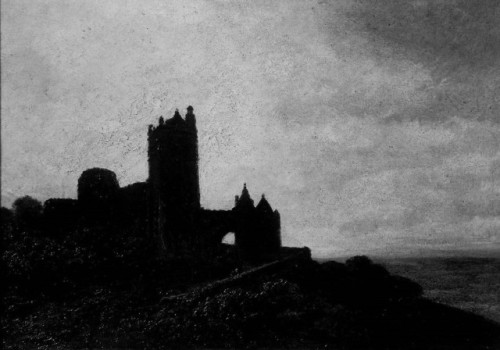 Castle in Ruins (c. 1830 / Oil on paper mounted on canvas) - Attributed to Georges Michel